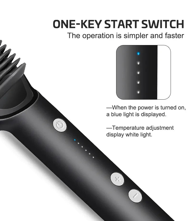 Electric Hair Straightening Comb with Temperature Control