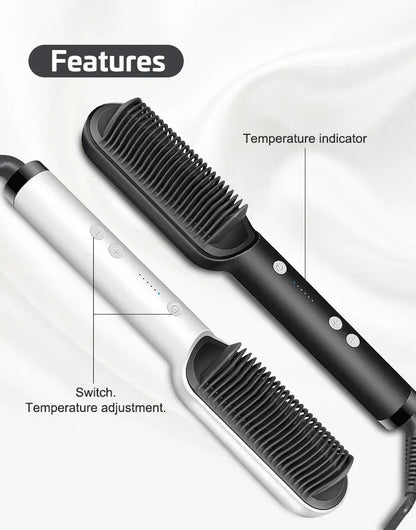 Electric Hair Straightening Comb with Temperature Control