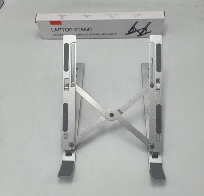 Adjustable Foldable Laptop Stand – Portable 6-Level ABS Holder for Laptops & Tablets