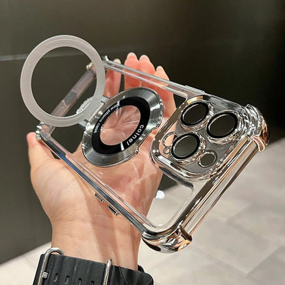 Airbag Anti-Drop iPhone Case | Invisible Ring Holder & Magnetic Kickstand for iPhone 15/14/13 Pro Max
