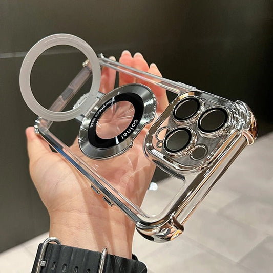 Airbag Anti-Drop iPhone Case | Invisible Ring Holder & Magnetic Kickstand for iPhone 15/14/13 Pro Max
