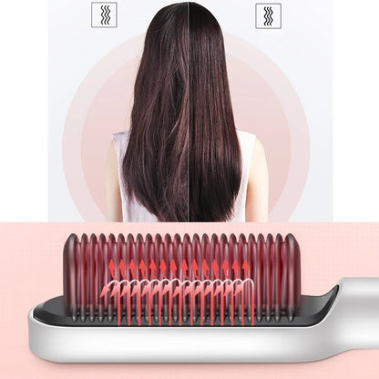 Electric Hair Straightening Comb with Temperature Control