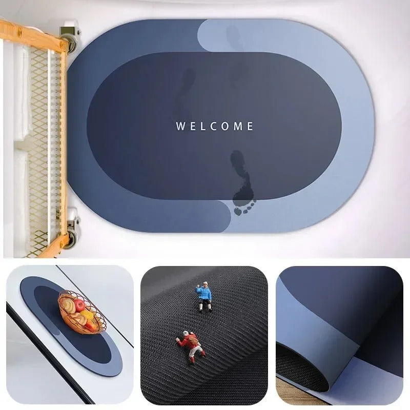 Stylish Anti-Slip Fast-Drying Bath Mat