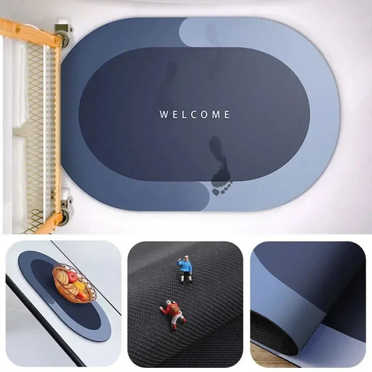 Stylish Anti-Slip Fast-Drying Bath Mat