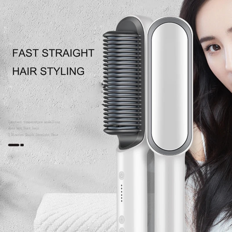 Electric Hair Straightening Comb with Temperature Control