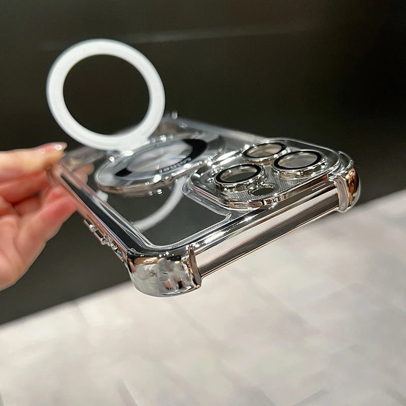 Airbag Anti-Drop iPhone Case | Invisible Ring Holder & Magnetic Kickstand for iPhone 15/14/13 Pro Max