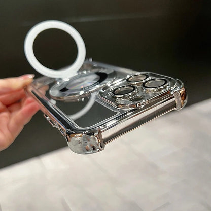 Airbag Anti-Drop iPhone Case | Invisible Ring Holder & Magnetic Kickstand for iPhone 15/14/13 Pro Max