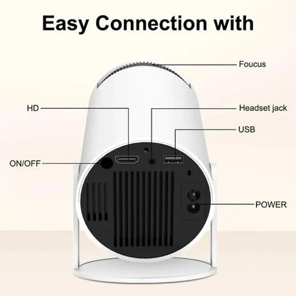 Mini Round Projector – Turn Any Wall into a Big Screen