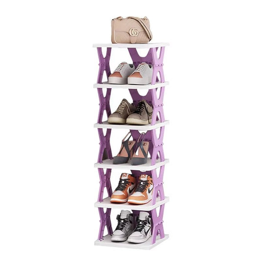 Adjustable Shoe & Item Rack – Durable 6-Tier Design