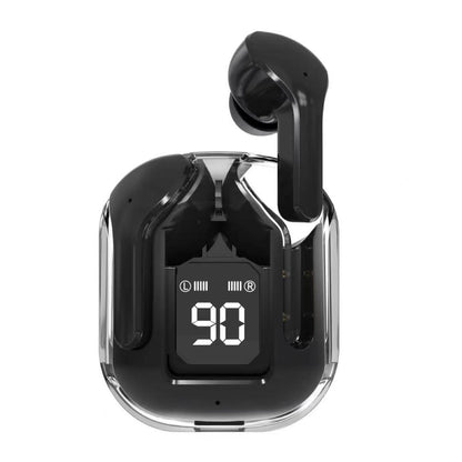 T6 Crystal Wireless Earphones with LED Display & Bluetooth 5.3