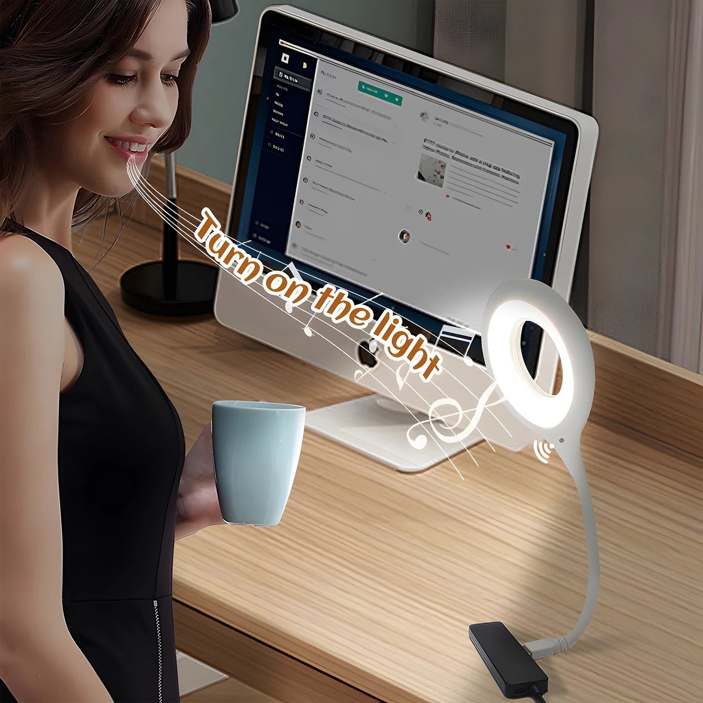 Smart USB LED Light with Voice Commands – Portable & Energy Efficient