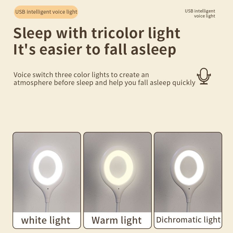 Smart USB LED Light with Voice Commands – Portable & Energy Efficient