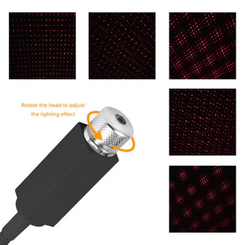 Mini LED Car Star Light – Adjustable Star Projector for Car & Home