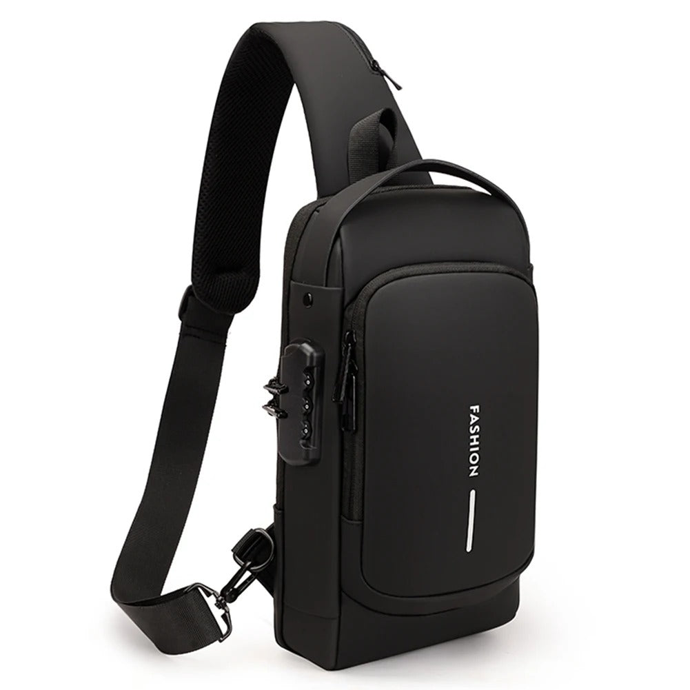 Fashion Crossbody Bag Anti-theft Sling Backpack With Password Lock