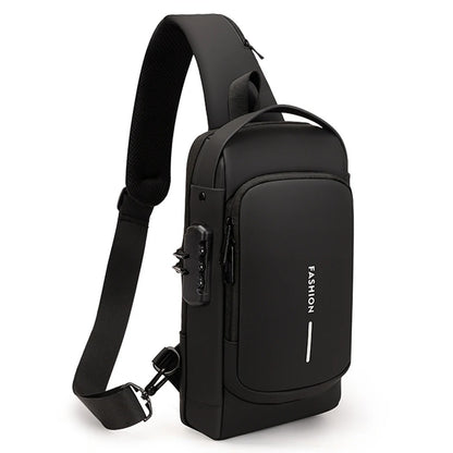 Fashion Crossbody Bag Anti-theft Sling Backpack With Password Lock
