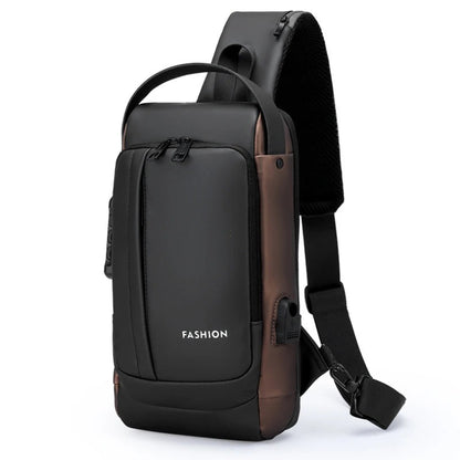 Fashion Crossbody Bag Anti-theft Sling Backpack With Password Lock