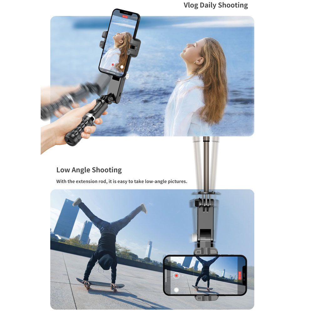 Smart Handheld Gimbal – 3-in-1 Selfie Stick, Tripod & Stabilizer
